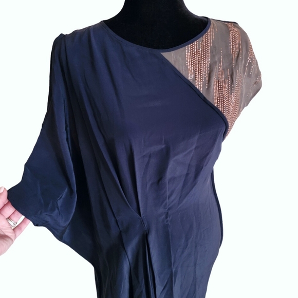 BCBGMAXAZRIA Runway Cocktail Dress Asymmetrical NWT - Picture 9 of 11